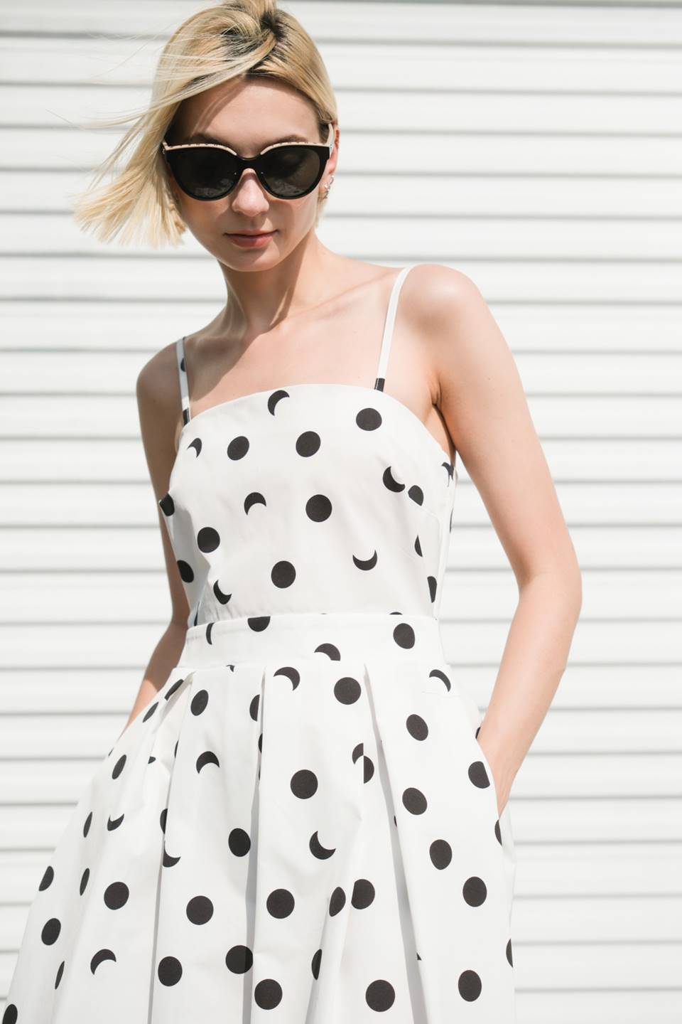 HARMONY HORIZON WOVEN MIDI DRESS Flying Tomato